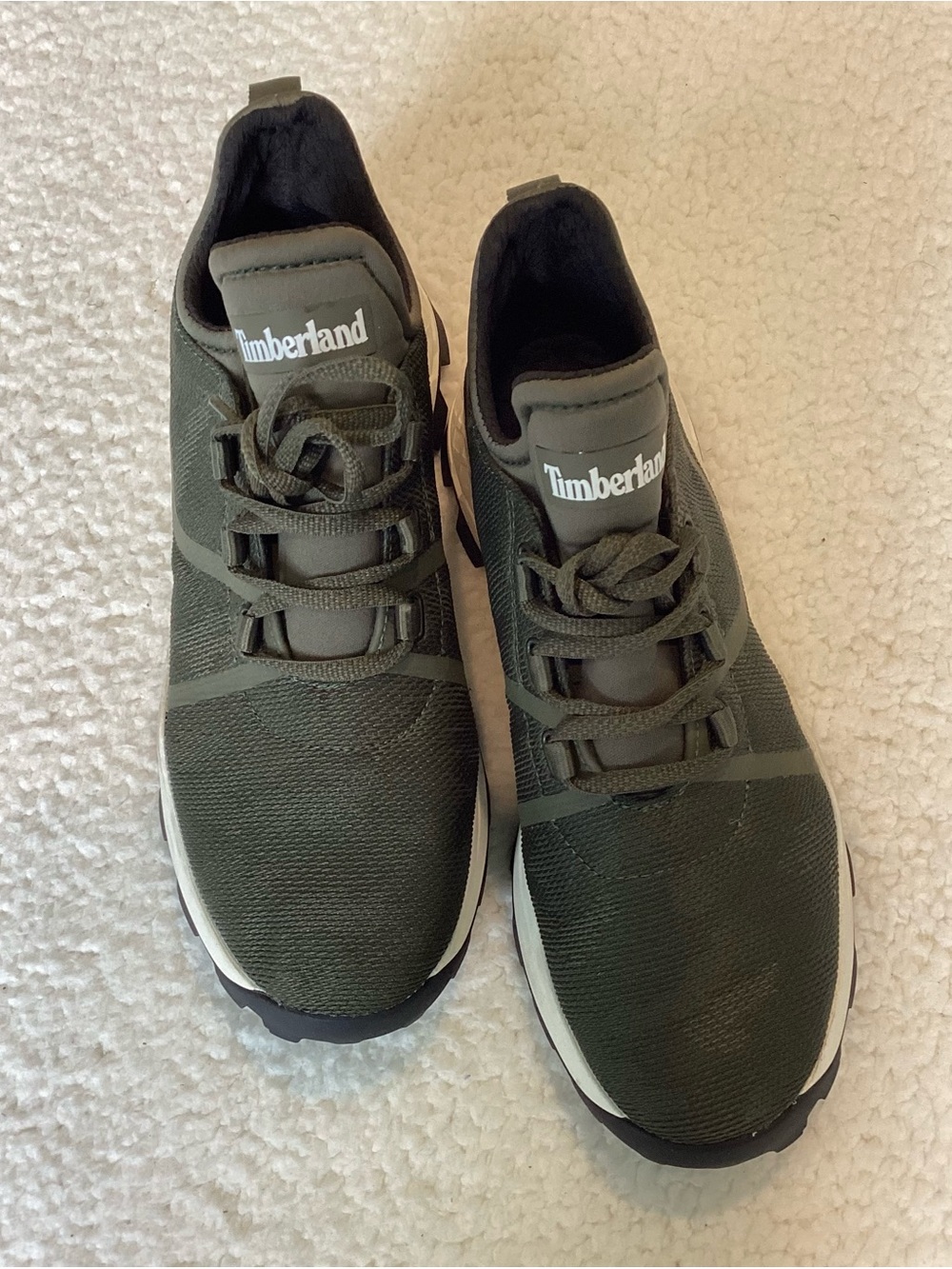 Timberland AeroCore Mens 7 Olive Green Trail Sneakers Gorpcore Hiking
